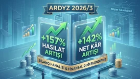 ARDYZ bilanço analizi 2026 ilk çeyrek sonuçları