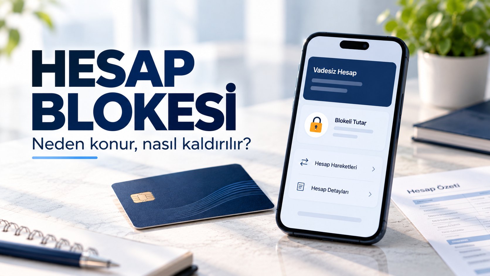 Banka hesabına konulan para blokesi
