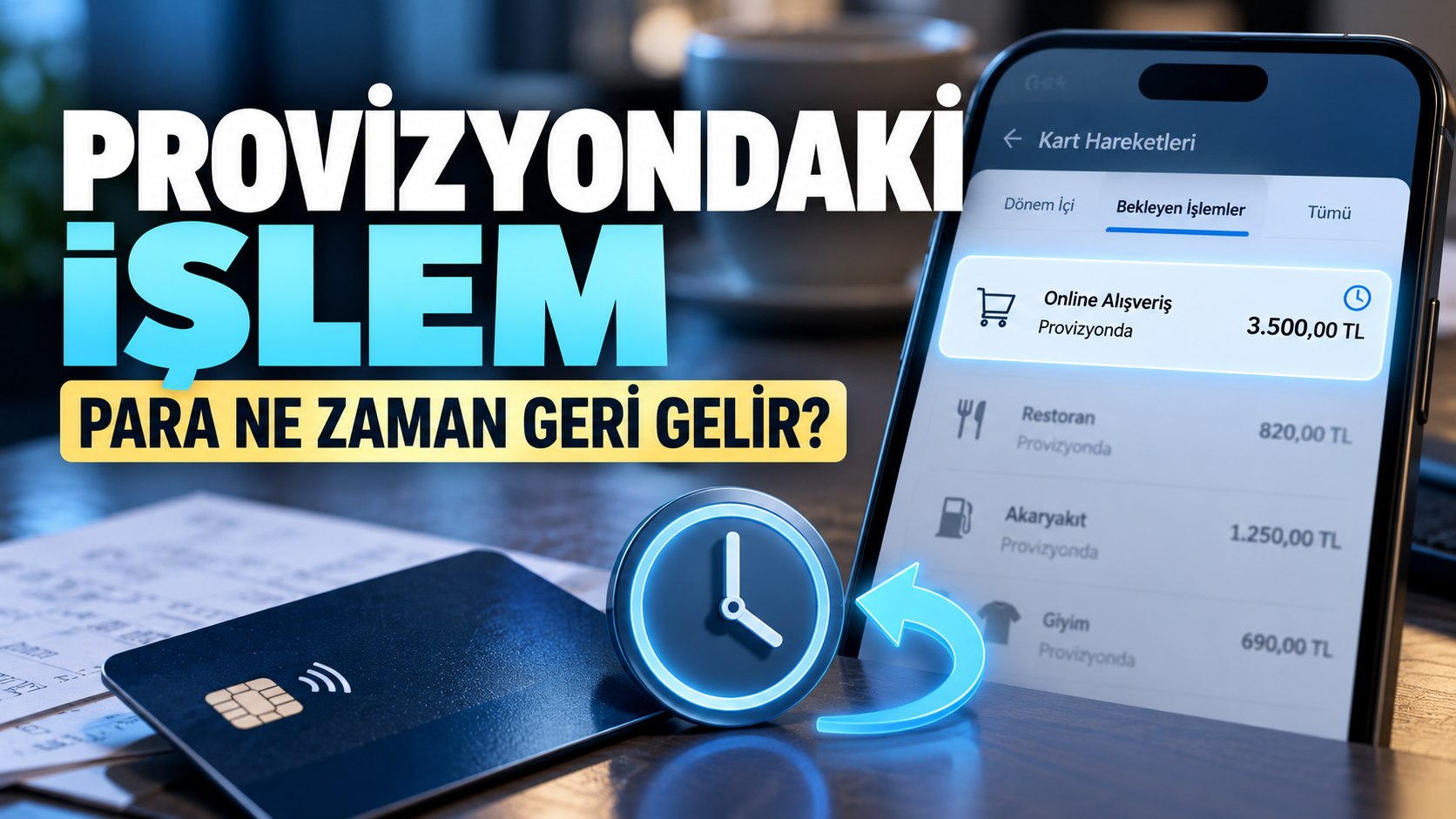 Provizyondaki işlem ve para iadesi
