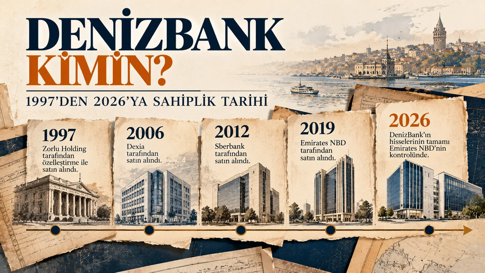DenizBank'ın 1997–2026 arasındaki sahipleri