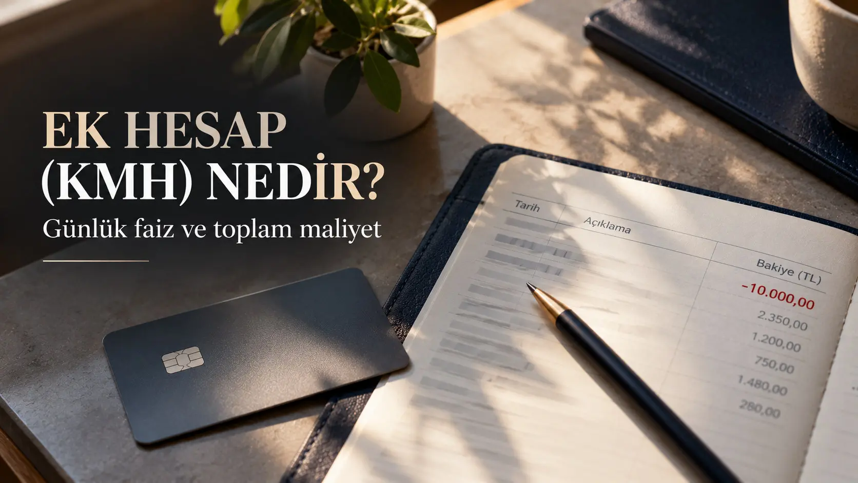Ek hesap eksi bakiye faiz hesaplama