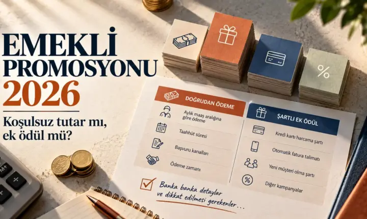Emekli promosyonu 2026 karşılaştırma rehberi