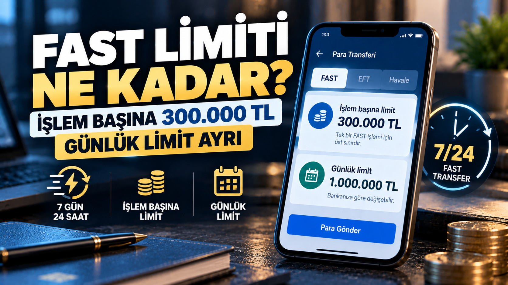 FAST limiti ve günlük işlem sınırı