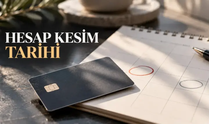 Kredi kartı hesap kesim takvimi