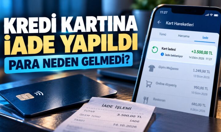 Kredi kartına iade yapıldı para gelmedi