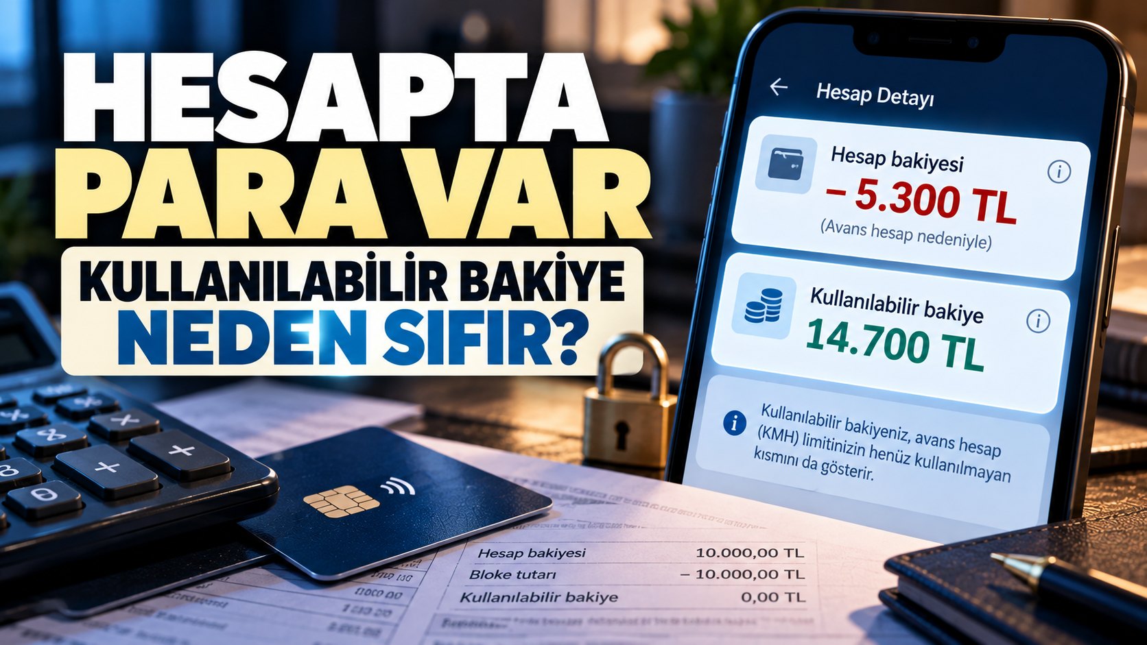 Kullanılabilir bakiye neden sıfır olur?