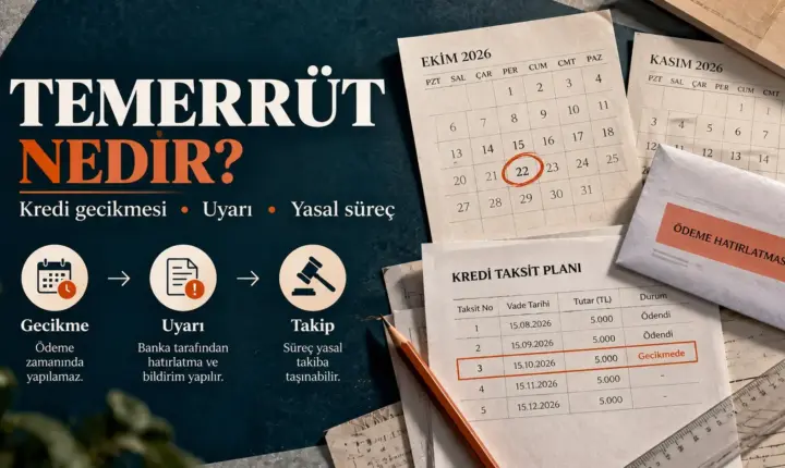 Kredi borcunda temerrüt ödeme takvimi