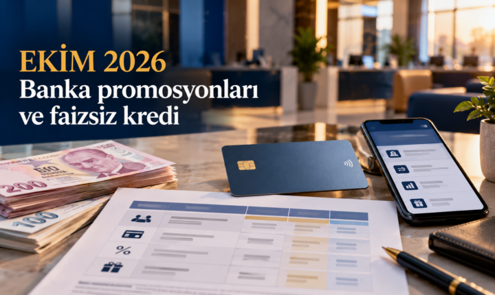 Ekim 2026 banka promosyonları ve faizsiz kredi