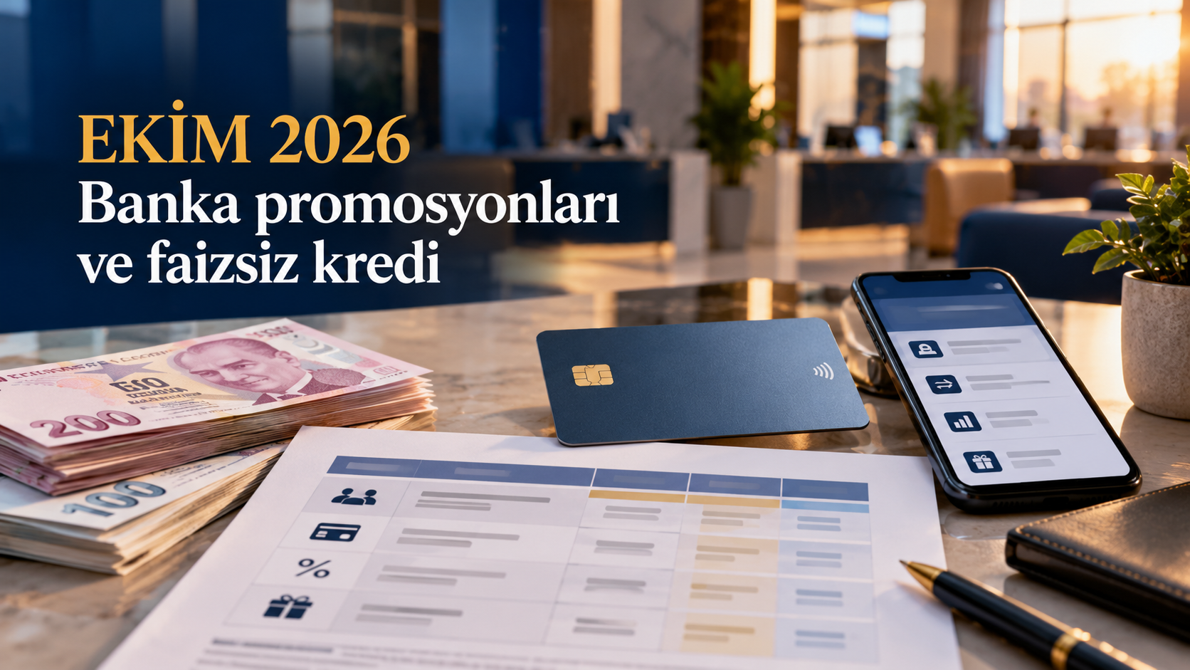 Ekim 2026 banka promosyonları ve faizsiz kredi
